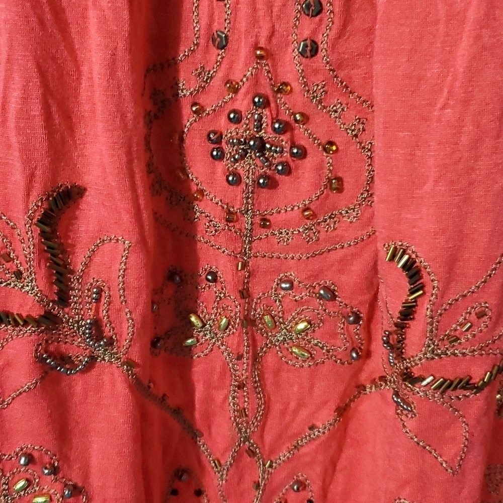 Urban Mango Beautiful Bead Work Off Shoulder Dress - Picture 5 of 7